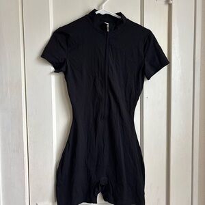 Black Short Sleeve Jumpsuit